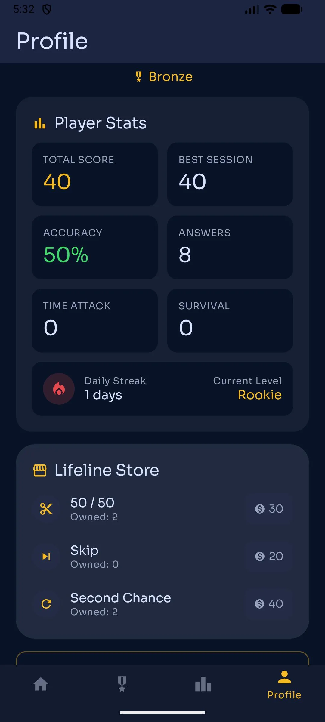 GoldBet – offline play on mobile
